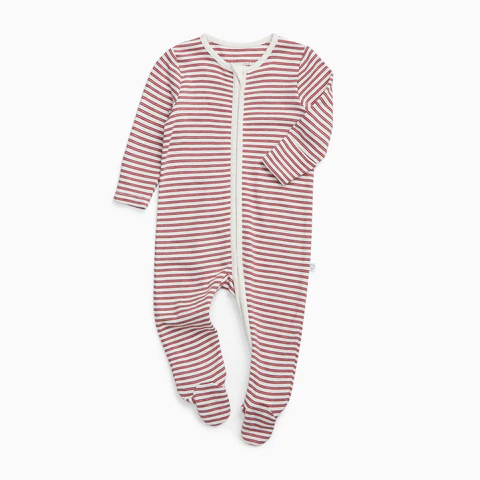 Red Stripe Clever Zip Sleepsuit 2