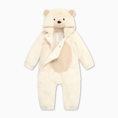 Polar Bear Faux Fur Pramsuit 2