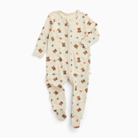 Teddy Bear Clever Zip Sleepsuit 2